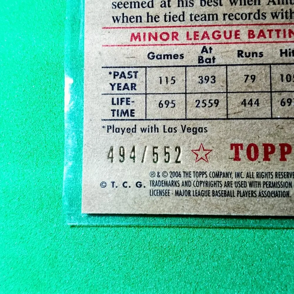 Cody Ross Signature Card #TCRC19 2006 Topps 52 Rookie Card Refractor SP 494/552.